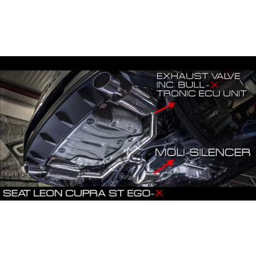 EGO-X Seat Leon Cupra ST 5F Klappenauspuffanlage ohne OPF